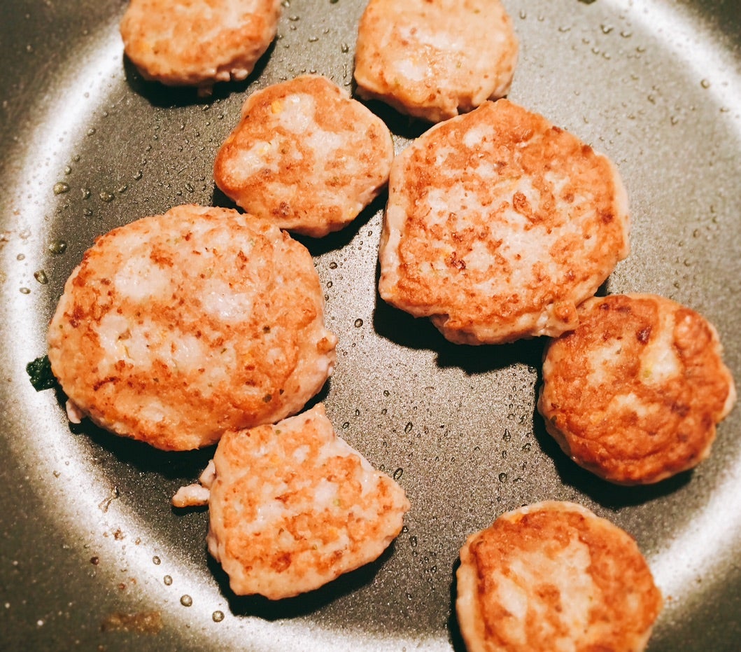 中期・後期・完了期も取り分けOK！ふわふわつくねバーグ