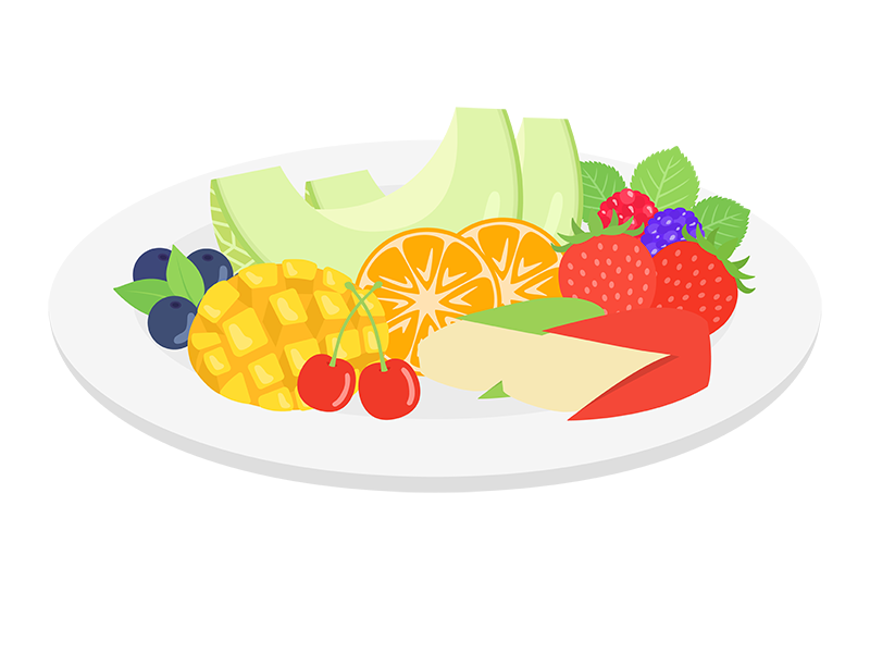 夏の果物のイラスト素材FYI04497725ストックフォトの Qlean Market キュリンマーケット