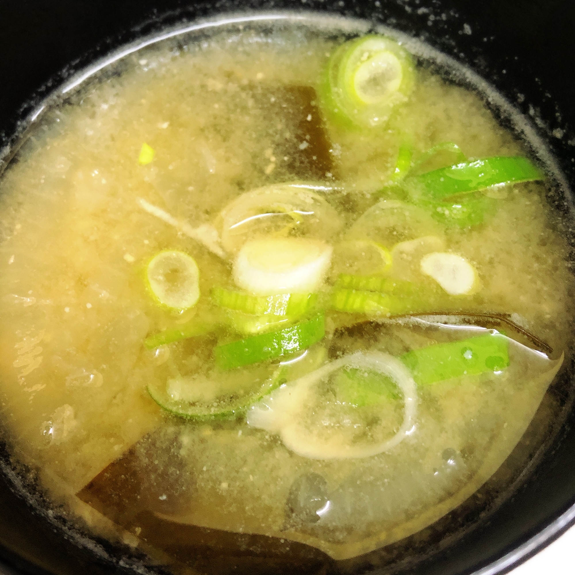 昆布茶入り味噌汁☆彡わたしのごはん☆Happy Days☆～Happyレシピ☆～毎日美味しい食卓を♪