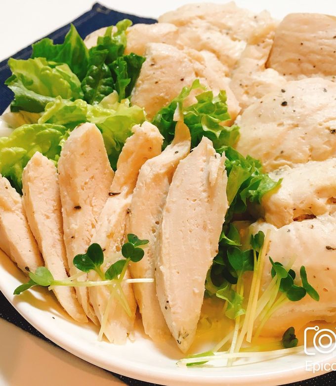 レンジで簡単！薄切りサラダチキン