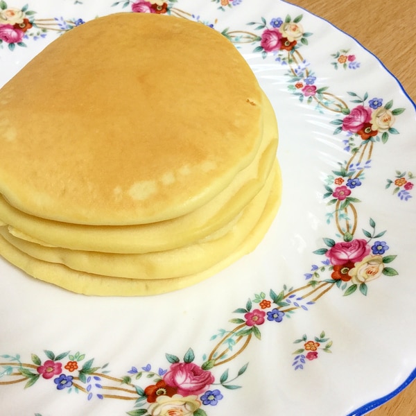グルテンフリー☆もっちり米粉と豆乳のパンケーキ