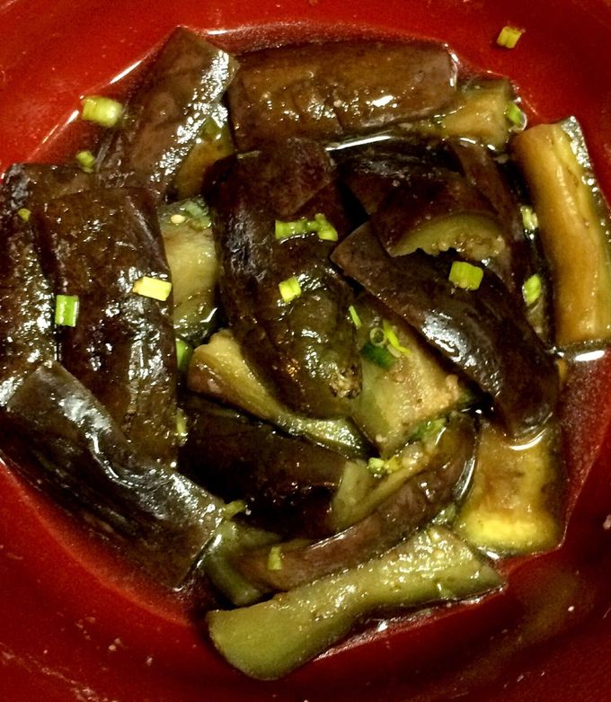 レンジですぐ。色鮮やかな なすのポン酢南蛮だれ