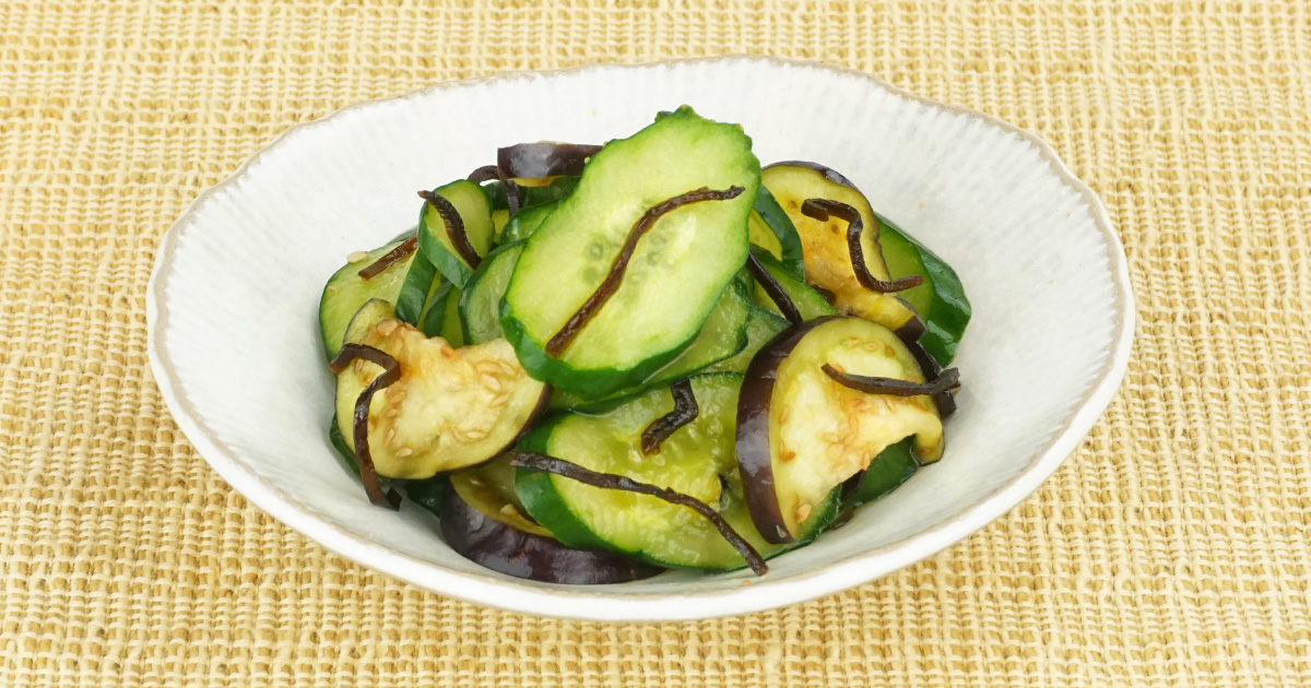 きゅうりの塩昆布あえ