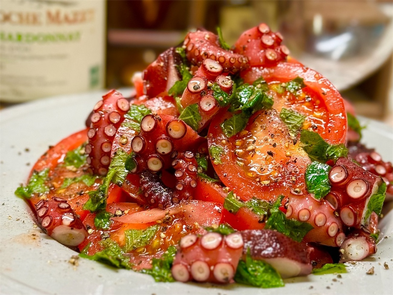 レシピ にんにく香る♬タコと大葉のバター醤油パスタ♬ - しにゃごはん blog