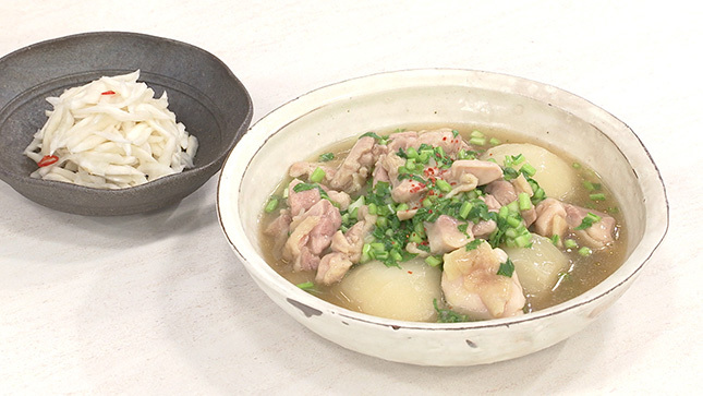 鶏肉とかぶの照り煮