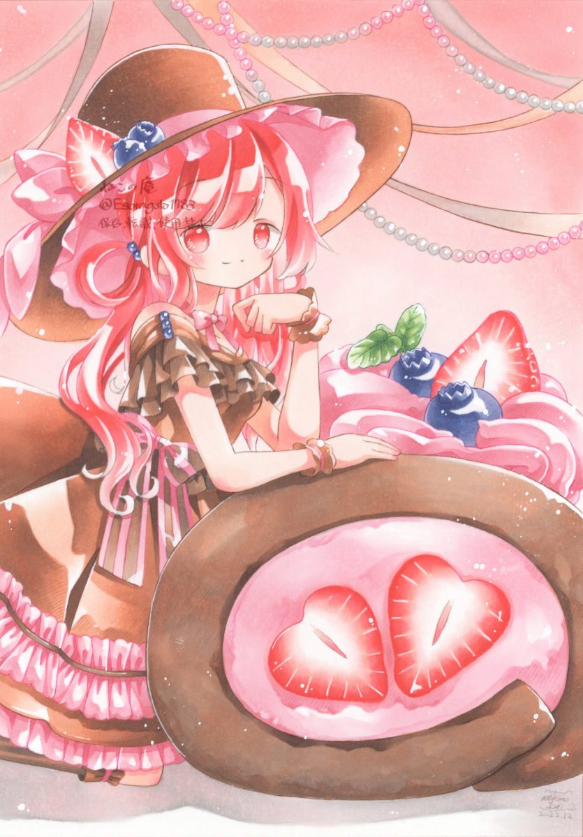 スイーツでできた家具で春のお茶会をする双子の女の子と猫とうさぎのイラスト素材FYI08123902ストックフォトの QleanMarket キュリンマーケット