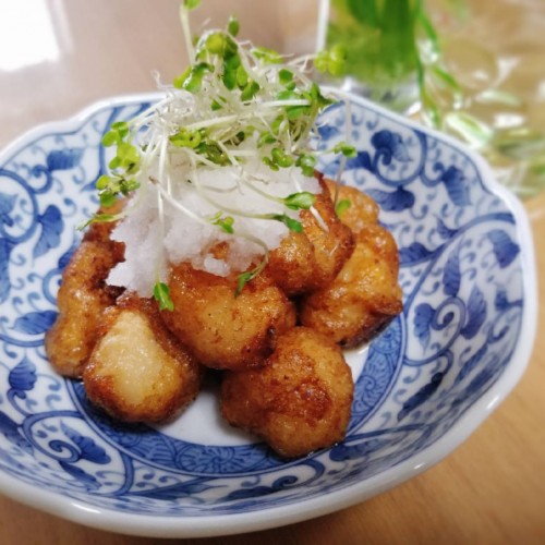 豆富と里芋の揚出し 料理上手の決め手は下味にアリ！！ Deep-Fried Tofu and Taro