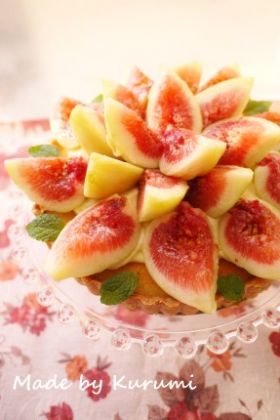 贅沢に♥イチジクたっぷりタルト☆いちじくスイーツ①