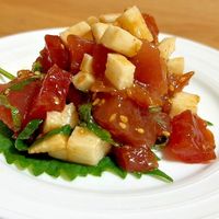 時短レシピ 簡単お刺身アレンジ「まぐろのユッケ風サラダ」 - レタスクラブ