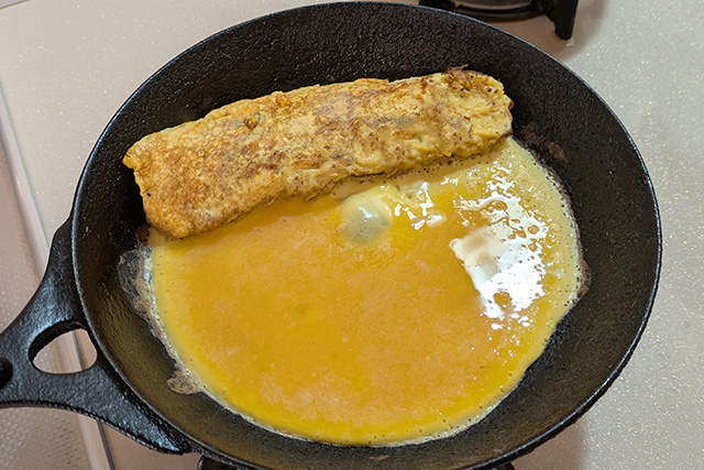 フライパンで作る♪我が家の“手巻き寿司の卵焼き”