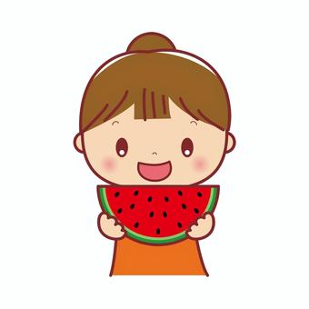 くま、スイカを食べるイラスト - No: 1990370無料イラスト・フリー素材なら「イラストAC」