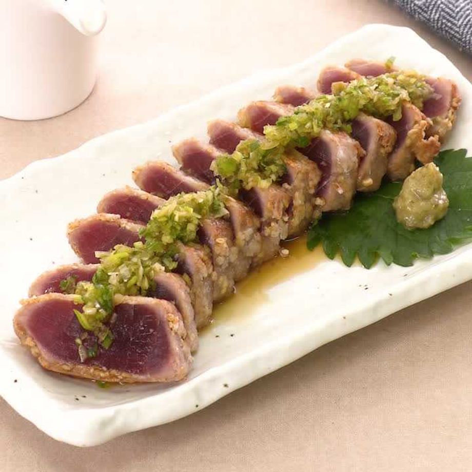 まぐろのレアステーキ～わさびソース～山梨県厚生連健康管理センタ