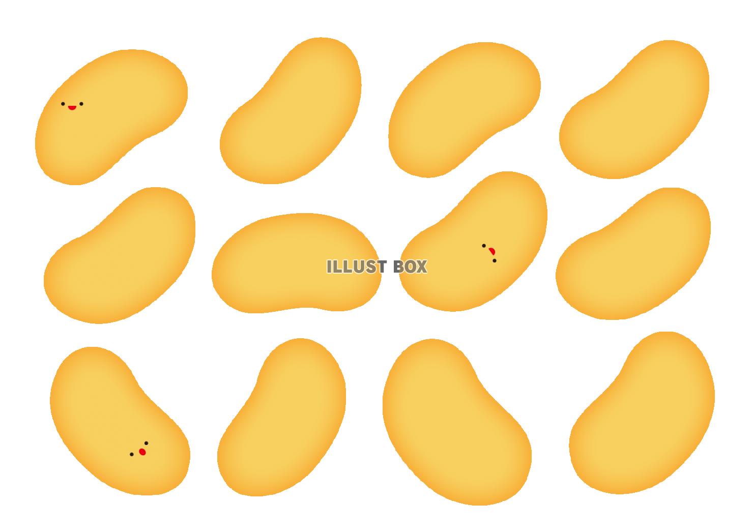 ポテトチップスのイラスト お菓子 スナック無印良品 店内POPイラストレーター わたなべみきこ