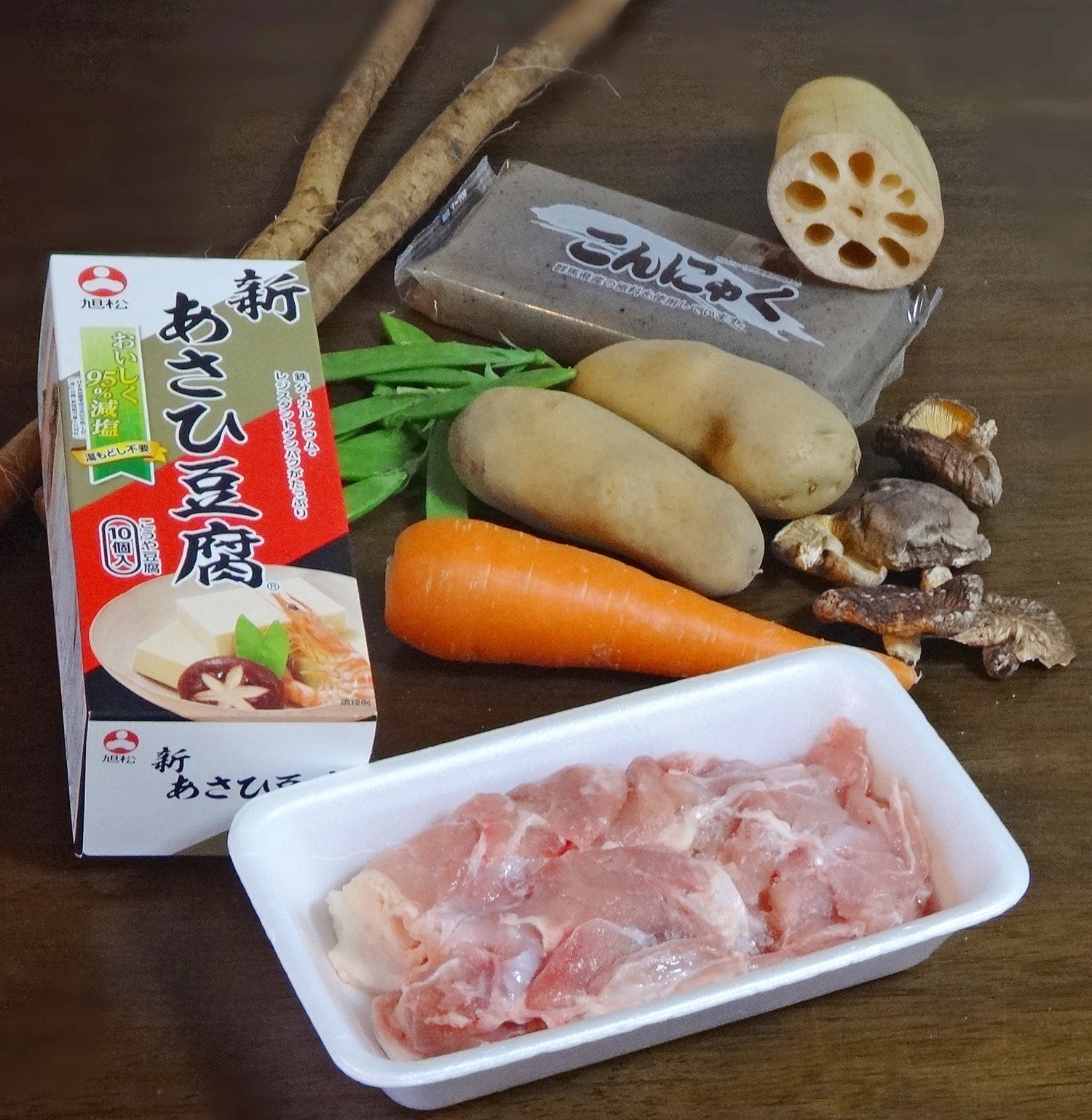 高野豆腐と干し椎茸の含め煮