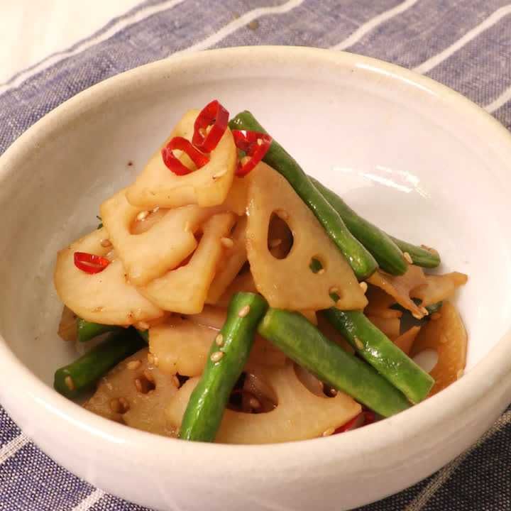 甘辛れんこんの梅きんぴら - 簡単レシピ