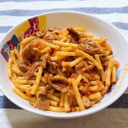 ♡マカロニケチャップ炒め♡お弁当にぜひ♡