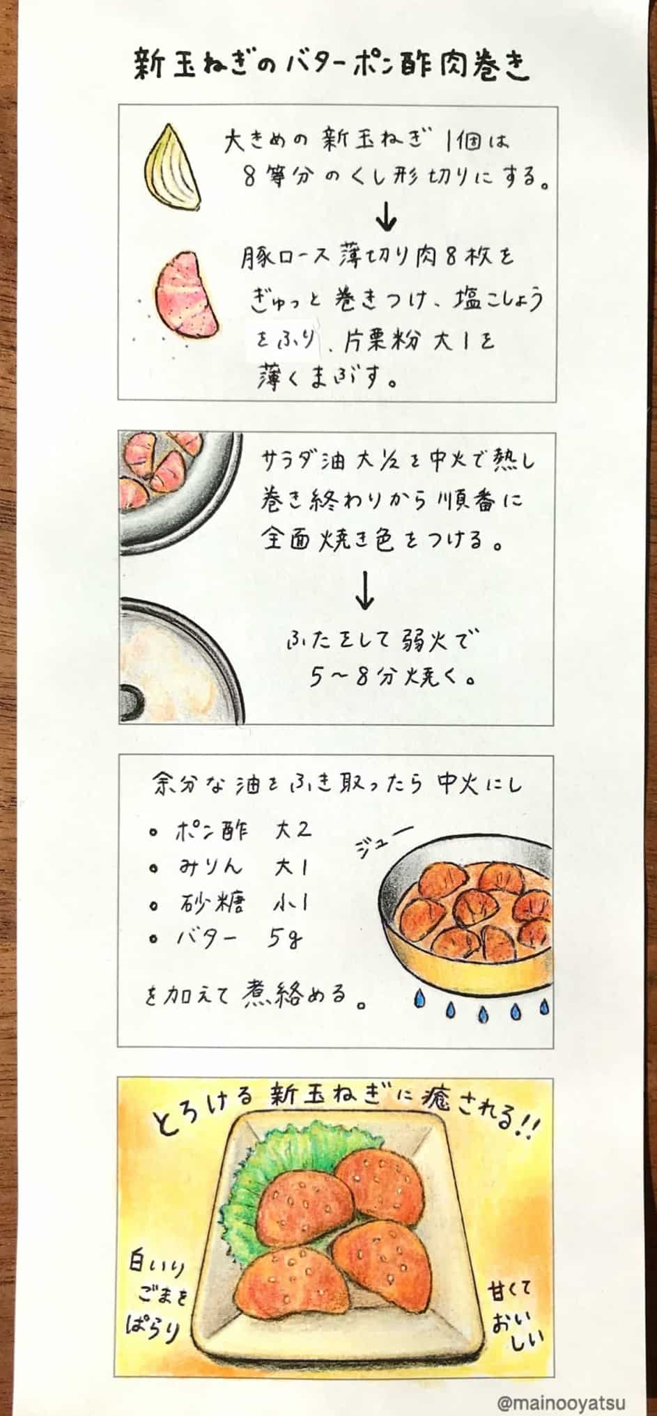 夏はさっぱりと・豚ロースにポン酢