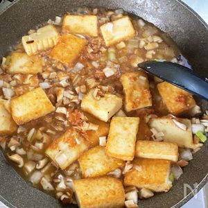 肉なしでも食べ応え抜群🤤ネギだく麻婆豆腐🔥