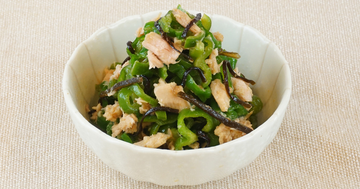 レンチンで！春キャベツとちくわの塩昆布和え