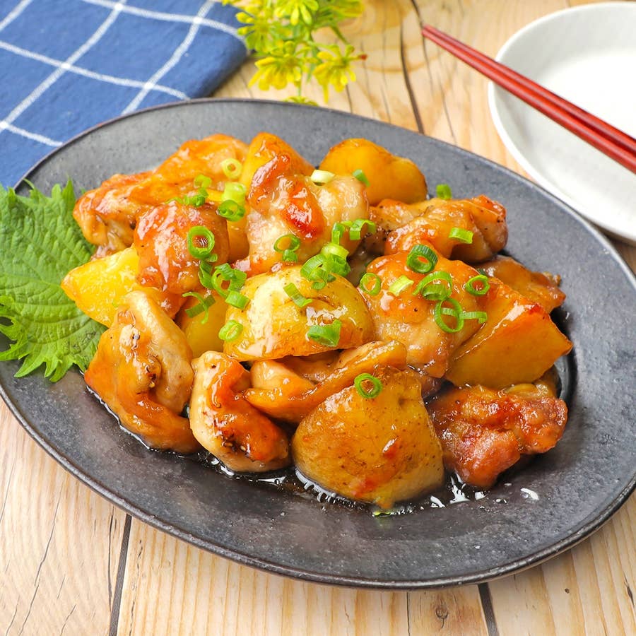 さつまいもの絶品おかず！鶏肉とさつまいもの煮物レシピ：白ごはん.com