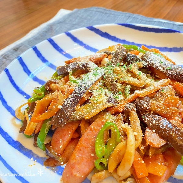 茄子とピーマンのナポリタン レシピ・作り方 by ひとりぶんごはん - 楽天レシピ