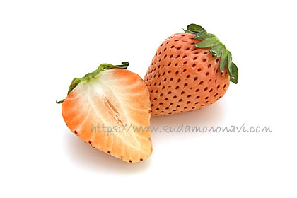 ピンク色のいちごのイラスト無料イラスト素材のillalet