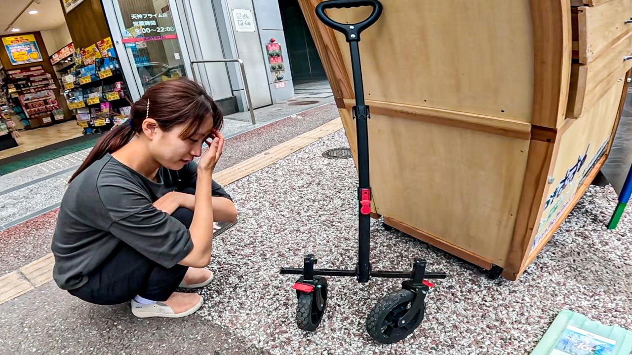 グルメ特集のyoutubeチャンネルで見た屋台販売のおにぎり 広島市内を女性ひとりで移動販売されているとのことで、気になりすぎて市内をウロウロついに遭遇しました that's rice ザッツライス さん🍙 インスタを見て並木にいたので凸撃！ 念願のザッツおにぎりゲット