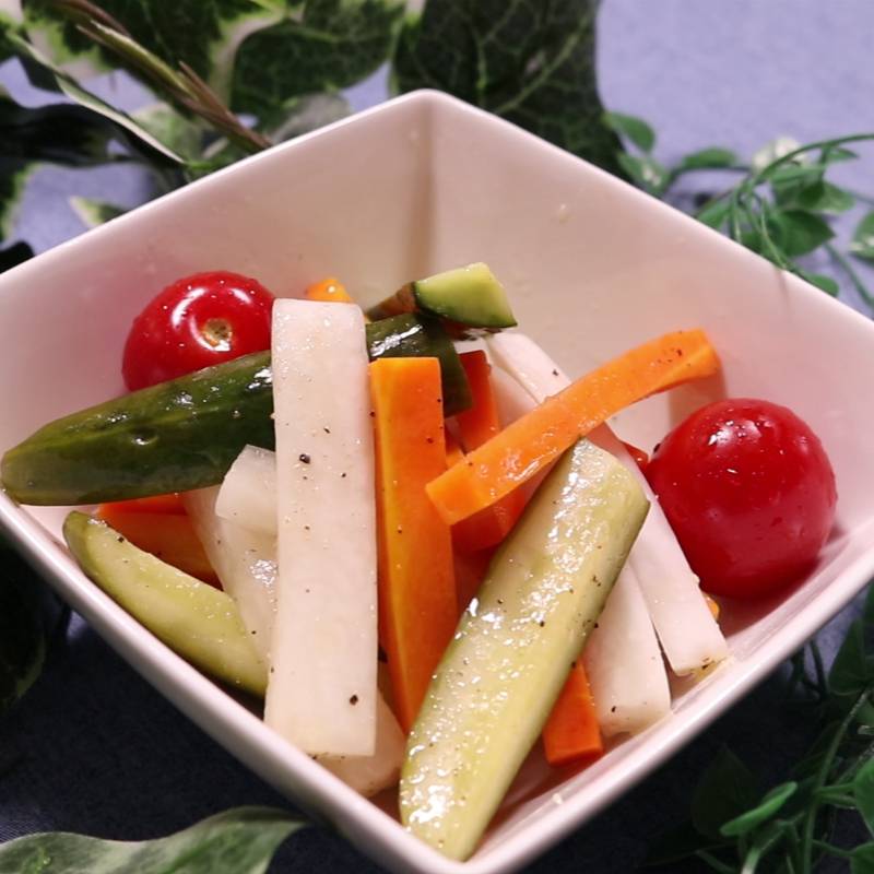 夏の常備菜に「クルクルピクルス」ならすぐ漬かってオシャレに！クックパッド