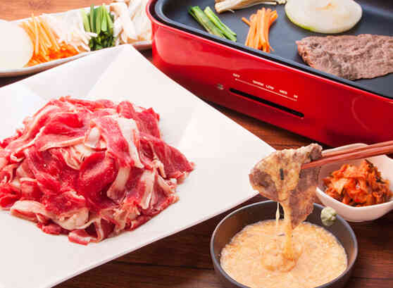 「ノンストップ」すき焼き牛肉と焼き山芋の炒め物