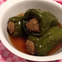 ピーマンの肉詰め トマト煮込み - EPIRECIPE -エピレシピ