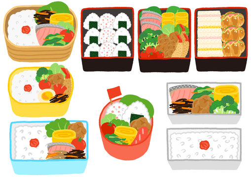 かわいい幕の内弁当イラスト・フリー素材なら「シンテリ」