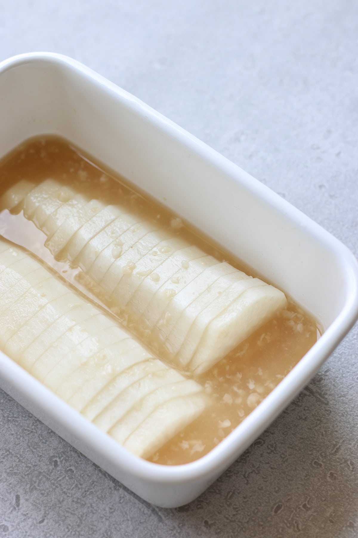 大根の昆布酢漬け大根の漬物レシピ