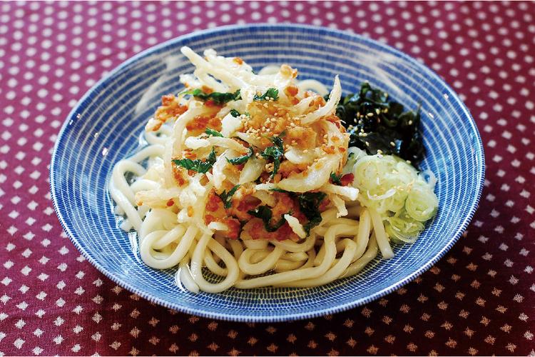 甘辛豚と夏野菜のぶっかけうどん