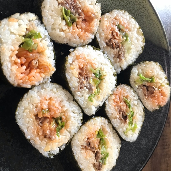 旨みたっぷり♡簡単キンパ 巻きす不使用