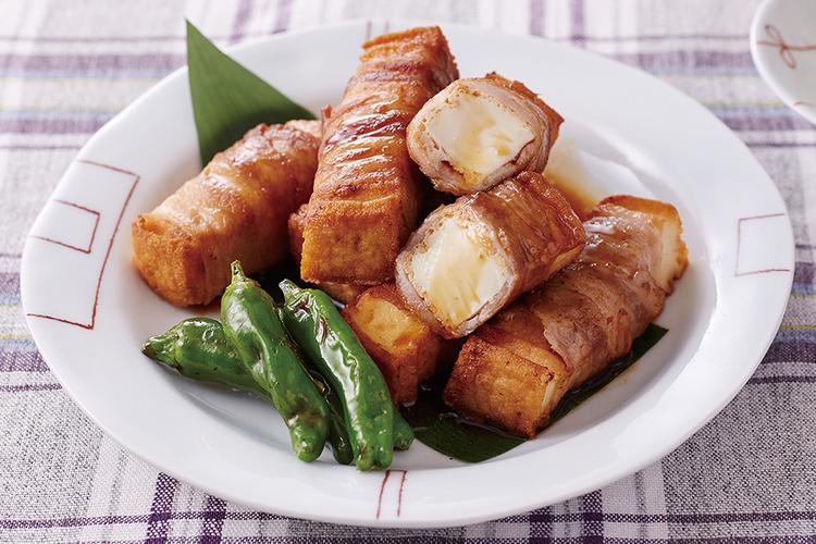 厚揚げの肉巻き