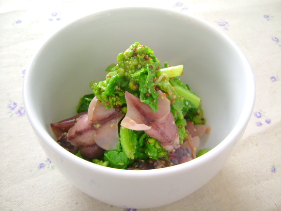 菜の花のマスタード和えビオクラ ヴィーガンレシピサイト