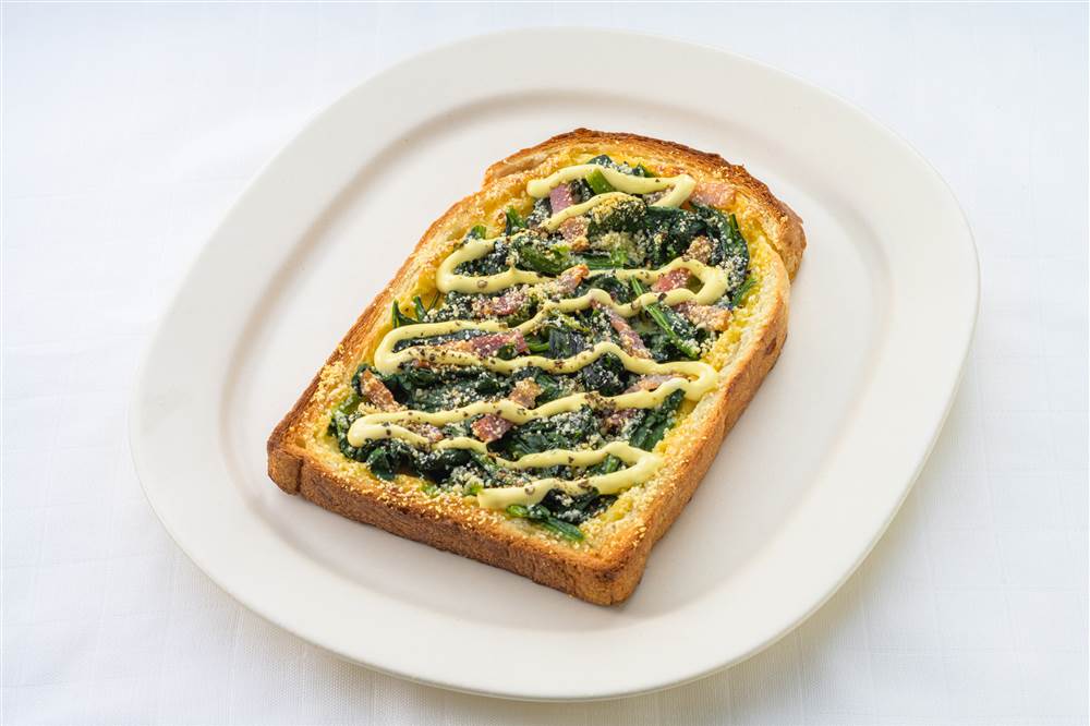 フライパンでほうれん草のキッシュ