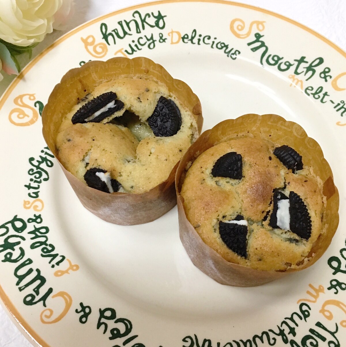 HM＊ブラックココアdeオレオカップケーキレシピブログ