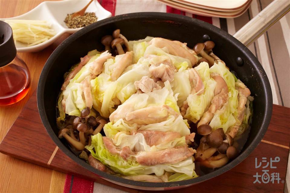 味付け簡単！ 鶏もも肉とキャベツのオイスター炒め