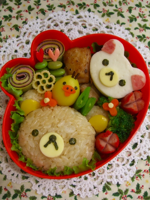 キャラ弁☆リラックマの海水浴♪