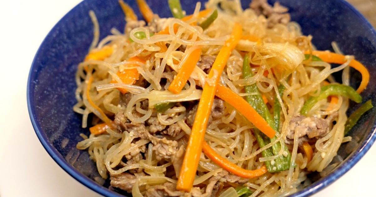 ♡重ねて放置！小松菜の甘辛チャプチェ♡簡単レシピ時短節約韓国料理豚肉春雨:Mizukiオフィシャルブログ「奇跡のキッチン」 Powered by ライブドアブログ