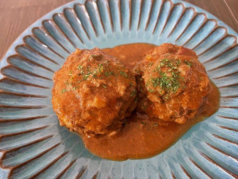 トマトジュースde煮込みハンバーグ