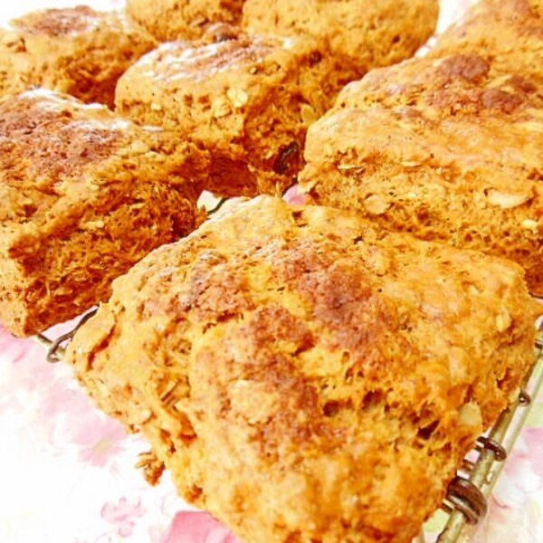 くるくる巻いて焼く♡シナモンロールスコーンCinnamon roll Scones