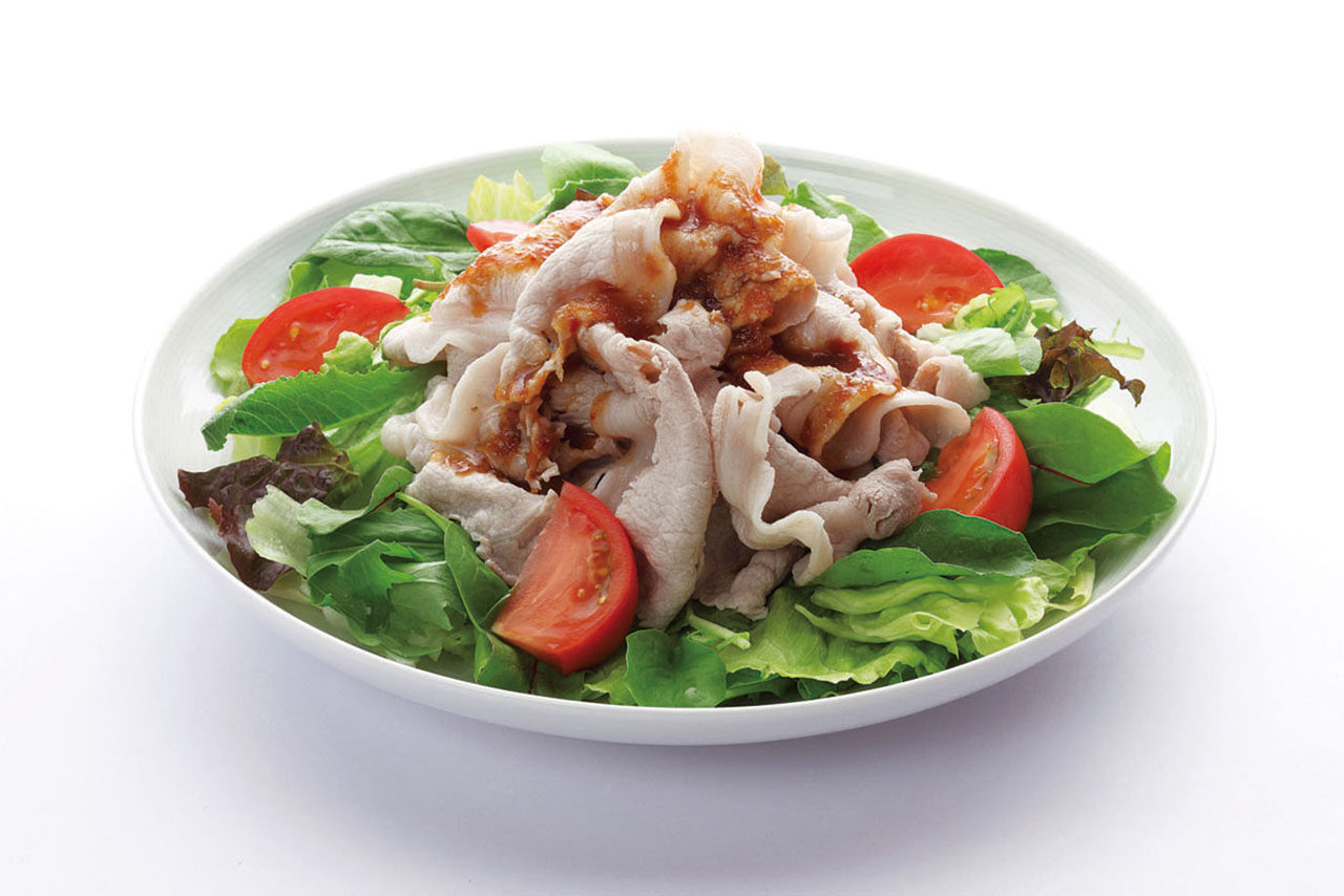 にんにく生姜ダレが絶品！豚バラとレタスの冷しゃぶサラダのレシピ