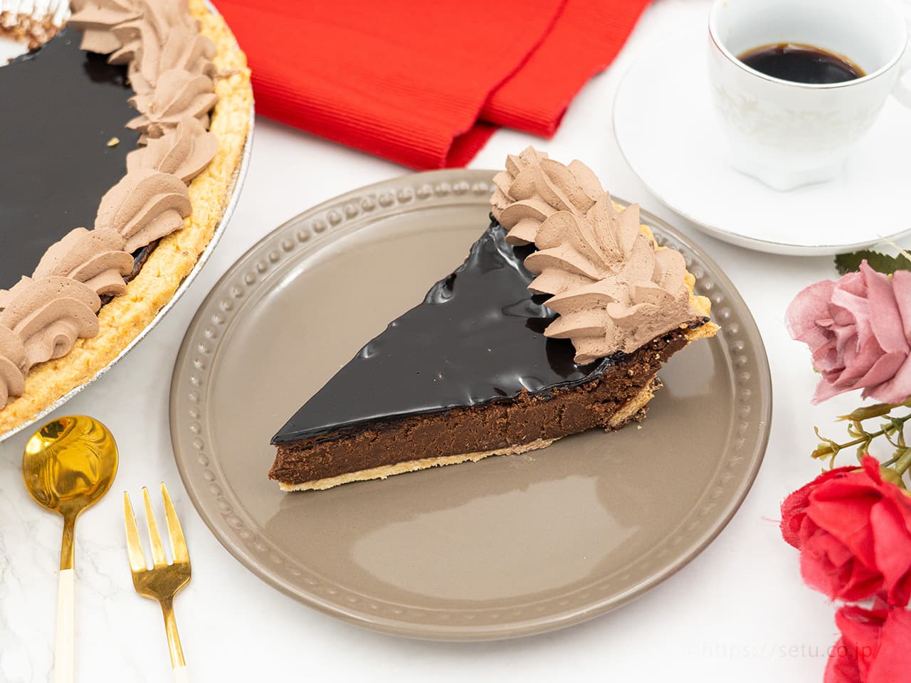 コストコ チョコタルト 切り方TikTok