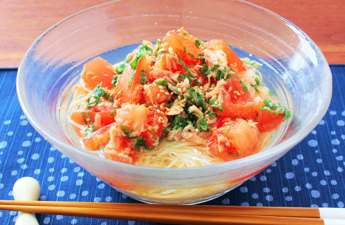 イタリアっぽいトマトそうめん