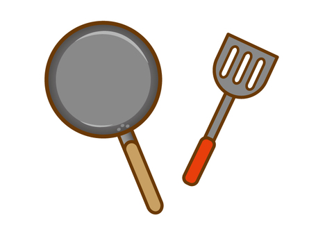 フライ返しイラスト・フリー素材なら「シンテリ」