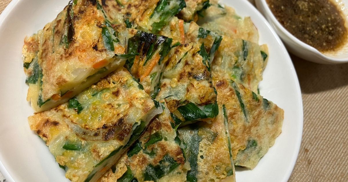 ニラとキムチのチーズチヂミレシピ検索結果一覧おいしいレシピボーソー油脂株式会社