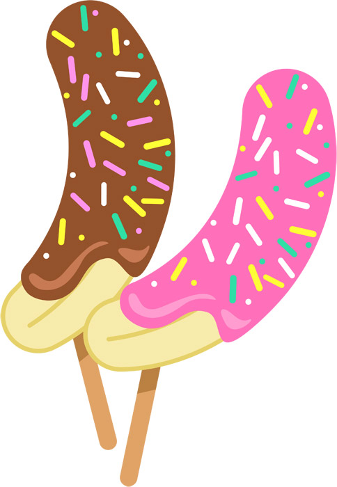 バナナの塗り絵イラスト かわいい 無料 フリー87686素材Good