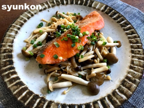 「ノンストップ」秋鮭とキノコのコクマヨ炒め